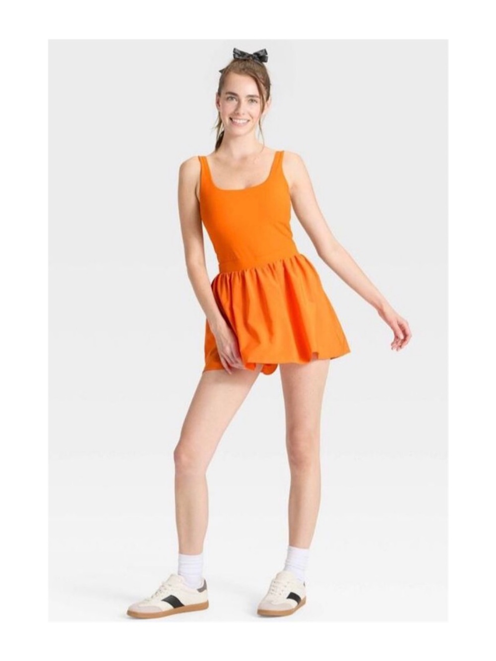 JoyLab Game Day Active Dress (Orange - Small)